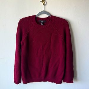 Forever 21 cranberry red sweater